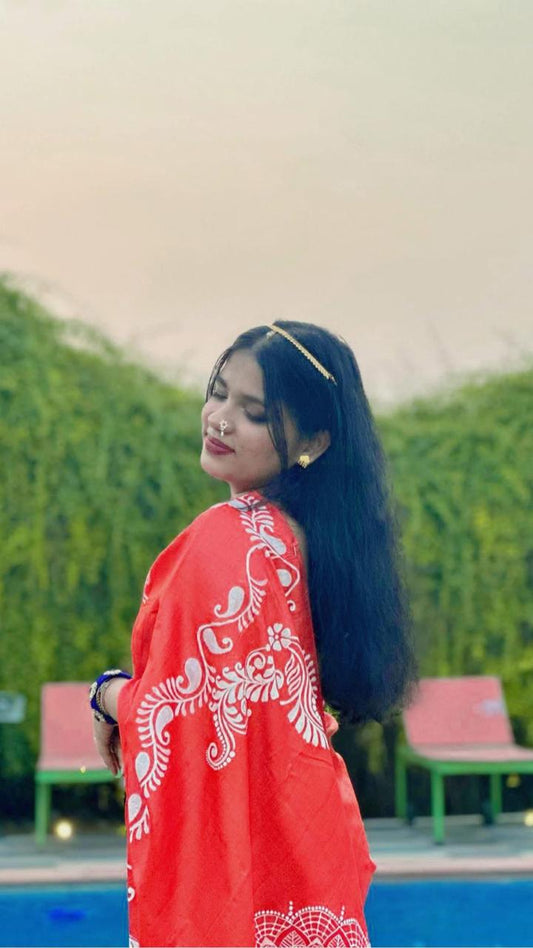 Fusion of Mandala and Alpana painting