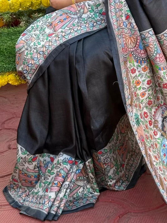 Traditional Black Saree