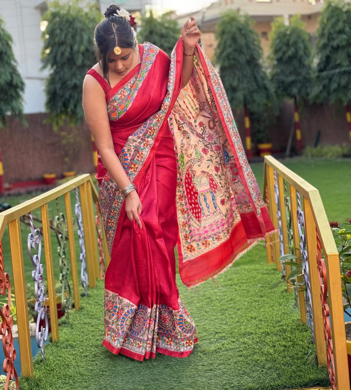 Traditional Red Saree